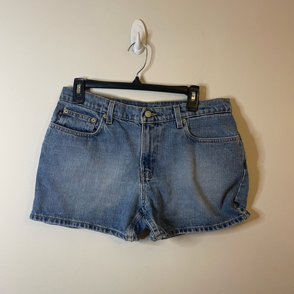 Polo Ralph Lauren Jeans Medium Wash 4” Saturday Jean Short High Rise Preppy
